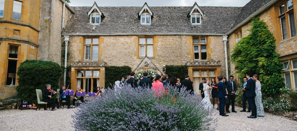 The Cotswold Ensemble String Quartet at Lords of the Manor, Upper Slaughter, Glocs
