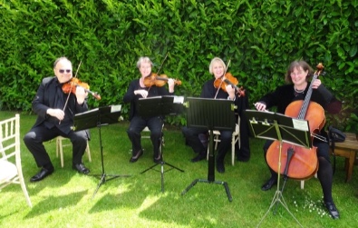 Cotswold Ensemble String Quartet, wedding & reception music, Moreton in Marsh Manor